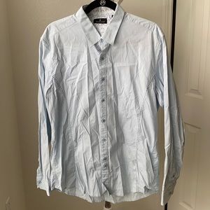 Light blue button down